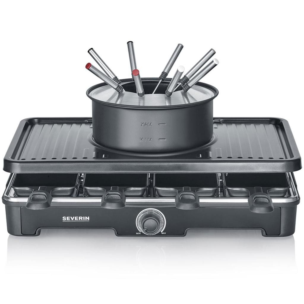 Severin - Fondue/Raclette Kombinerad 8pannor 2in1 RG 2347 - A14830