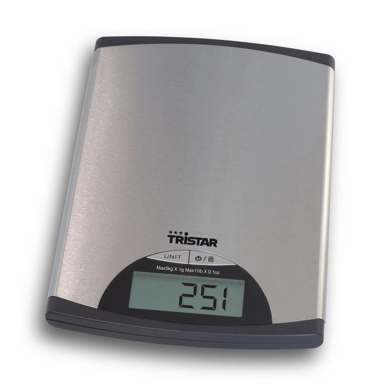 Tristar - Köksvåg Rostfritt stål 5kg - KW-2435