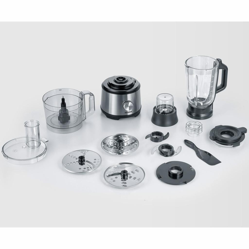 Severin - Matberedare 1200 W Mixer, Bunke, Rivskivor, - 3892000