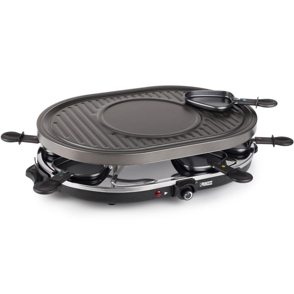 Princess - Raclette 8 Oval Grill Party 162700 43X30cm grillplatta - A13931