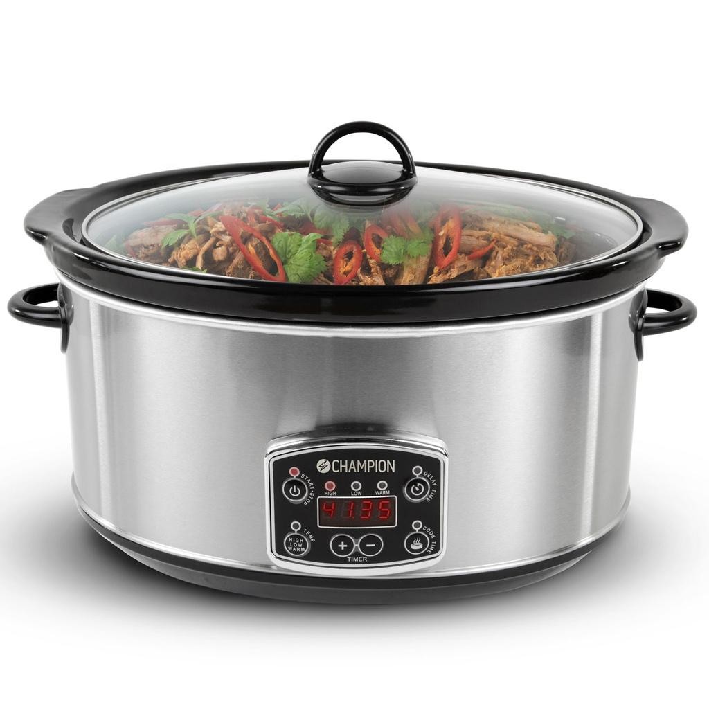 Champion - Slowcooker 6,5L 320W SC210 Rostfri - CHSC210