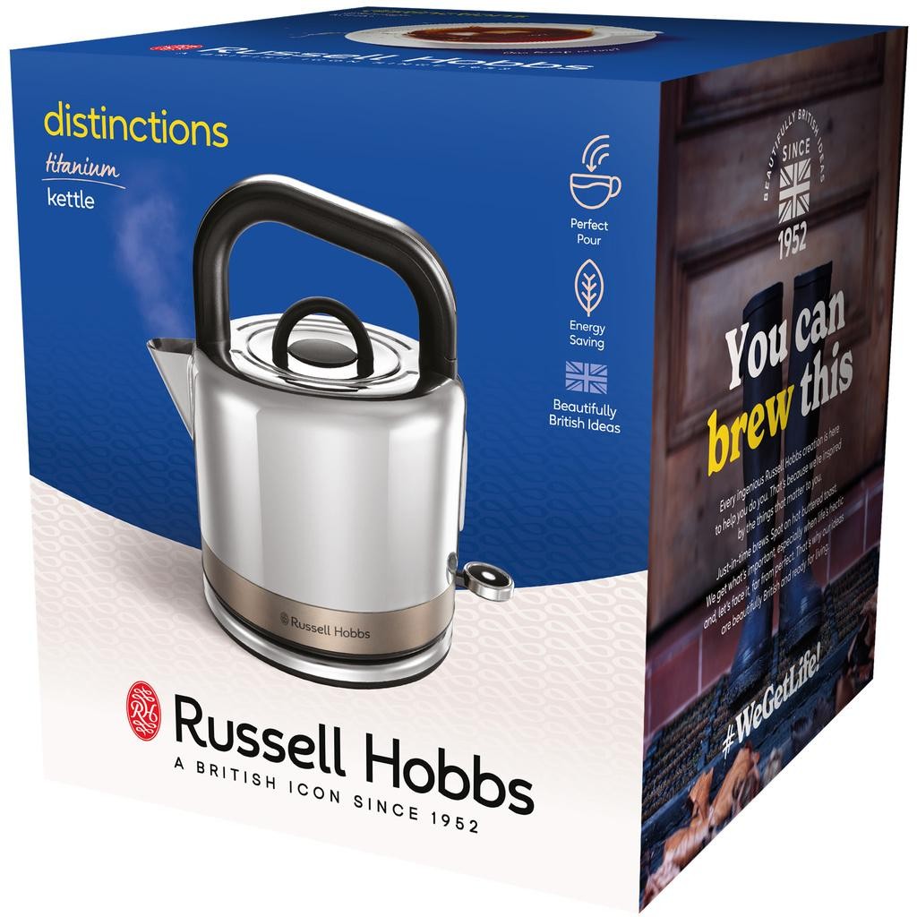 Russell Hobbs - Vattenkokare Distinctions Kettle Titanium 26422-70 - A11040