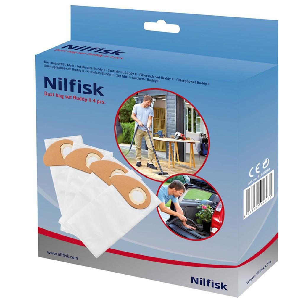Nilfisk - Dammpåsar 4st till BuddyII - 81943048