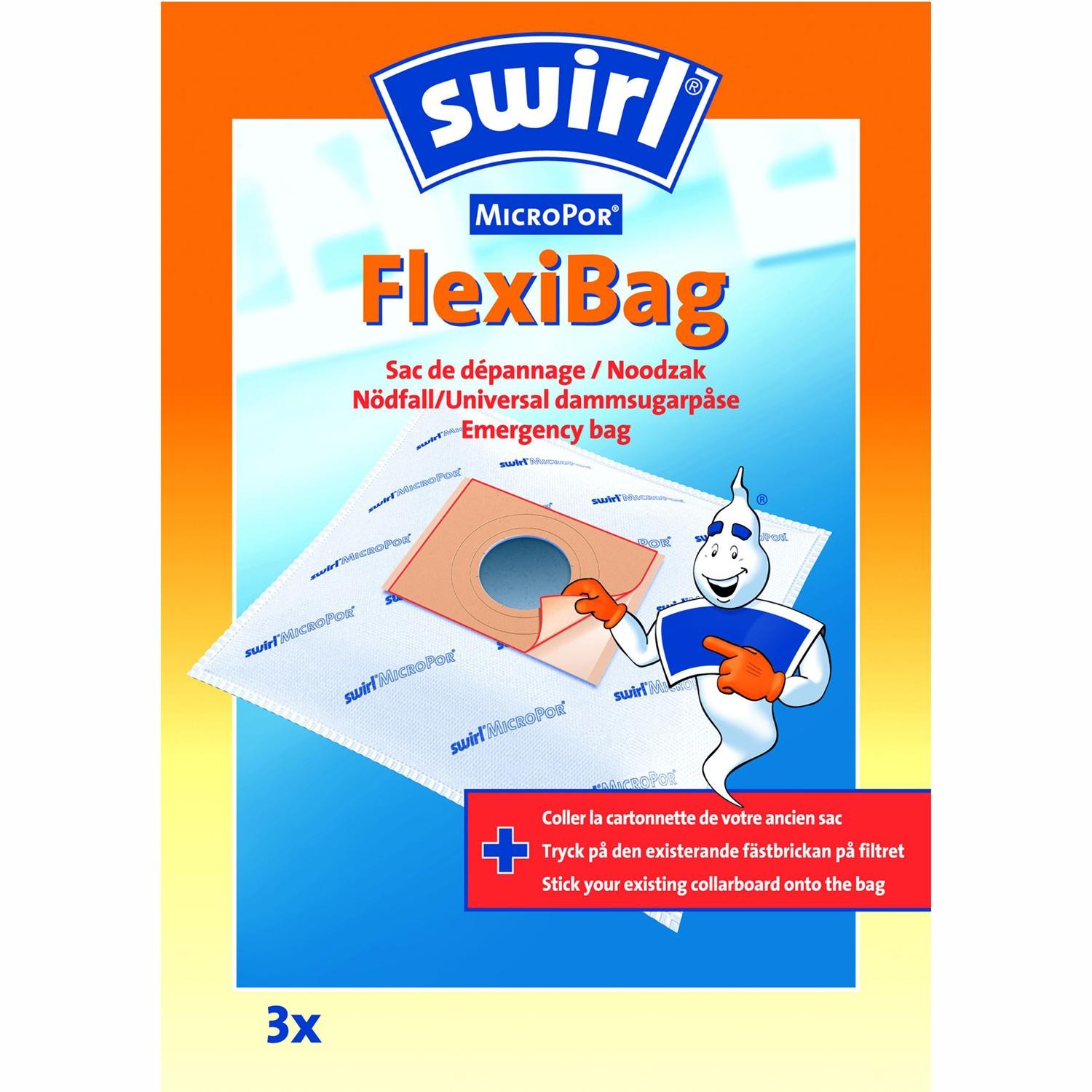 Swirl - Dammsugarpåsar SOS Flexibag 3st X 3st DFP - 94293
