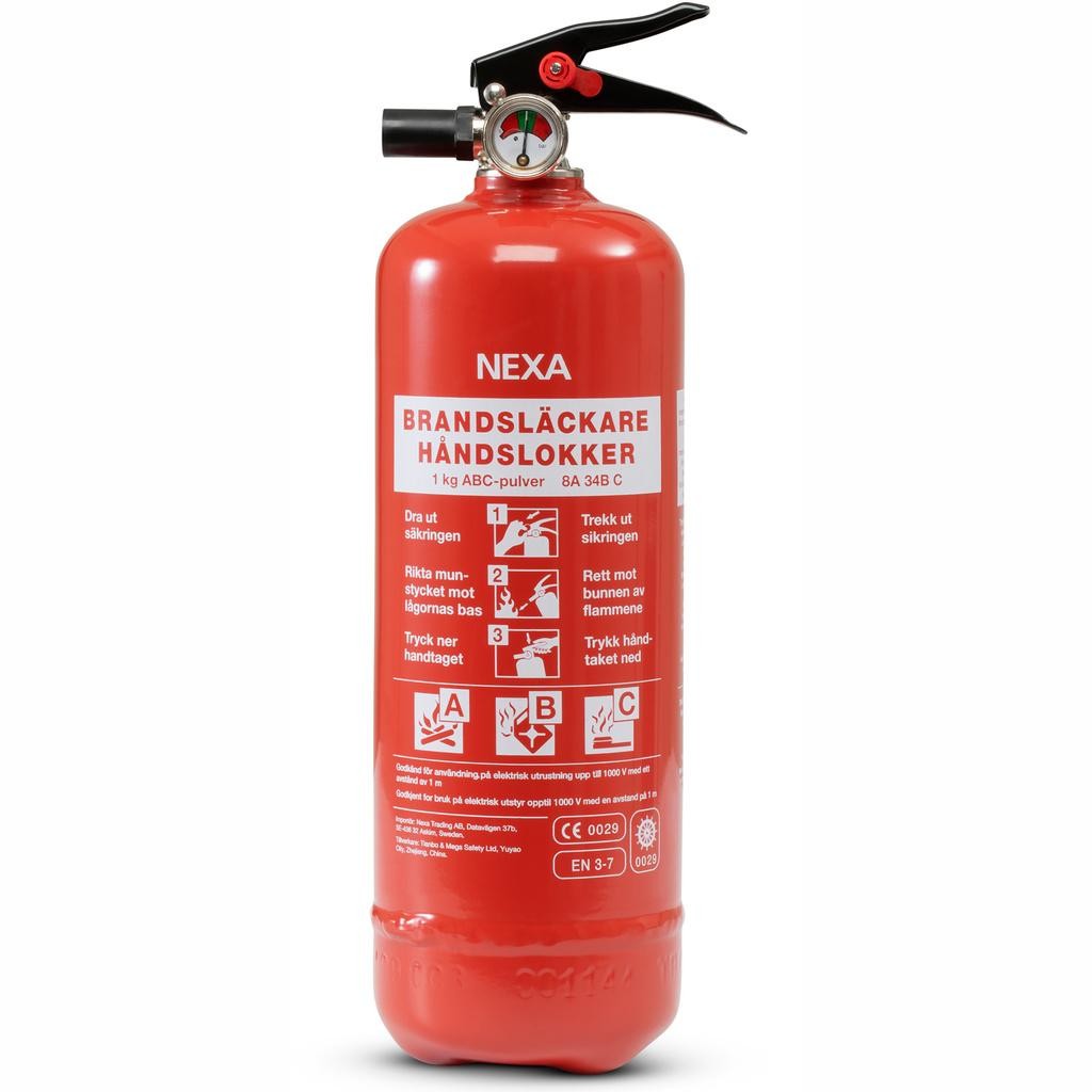 Nexa - Brandsläckare Röd 1kg 8A - 13401