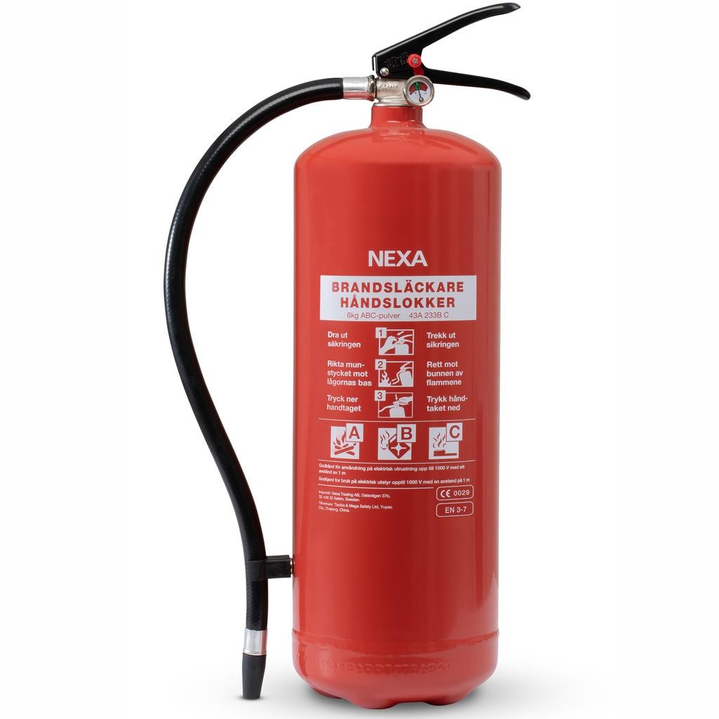 Nexa - Brandsläckare Röd 6kg 43A - 13416