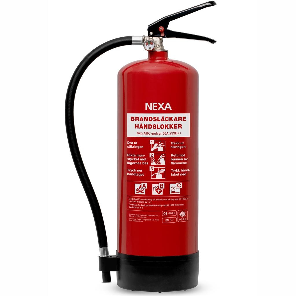 Nexa - Brandsläckare Röd 6kg 55A - 13426