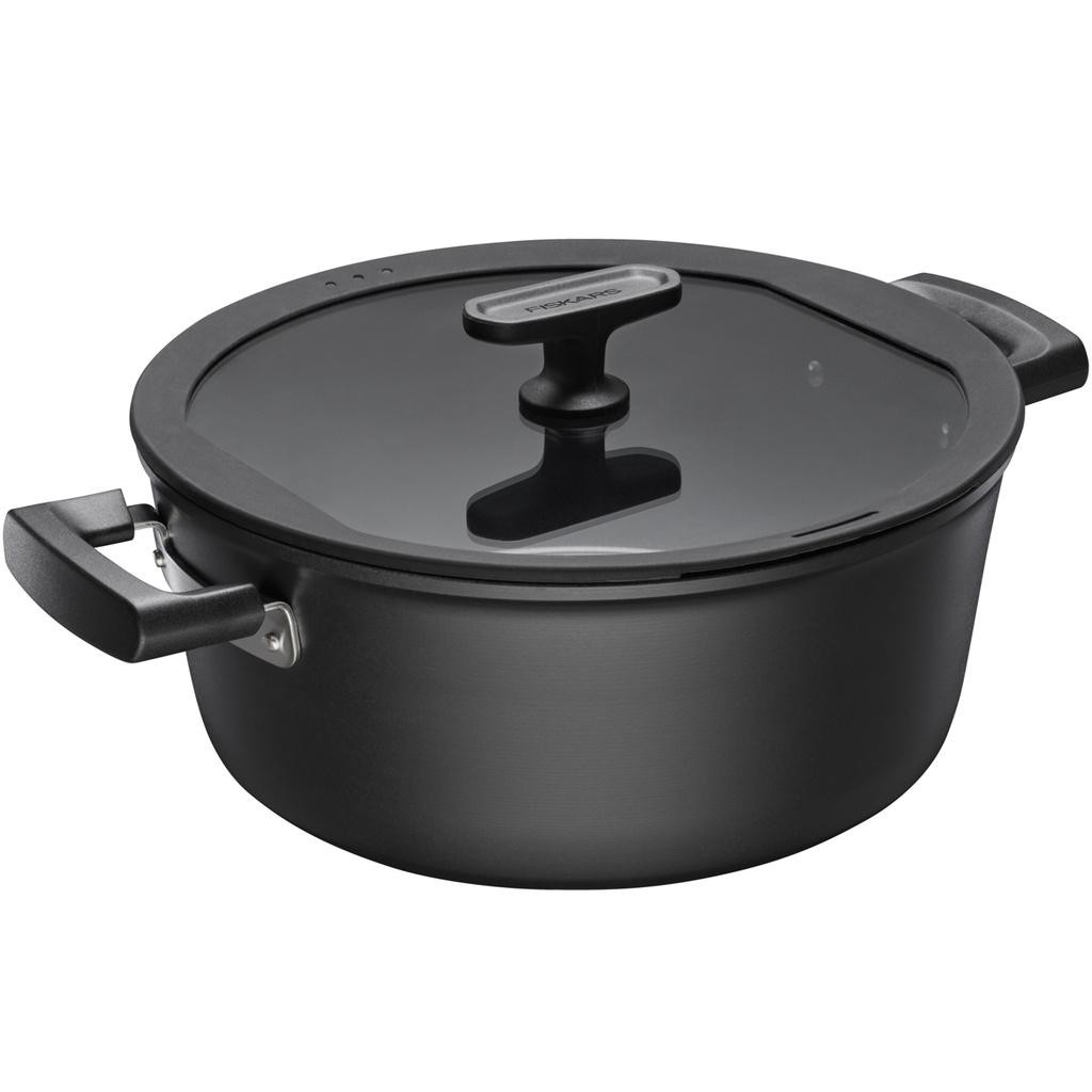 Fiskars - Gryta Hard Face 5 L med lock Keramisk 1075527 - A14508