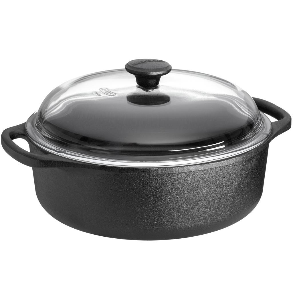 Skeppshult - Gryta rund 3 liter med glaslock - 0310