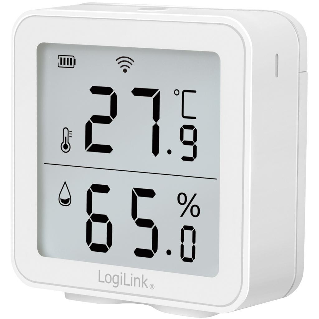 LogiLink - Smart Temp- & luftfuktighetssensor Wifi Tuya - SC0116