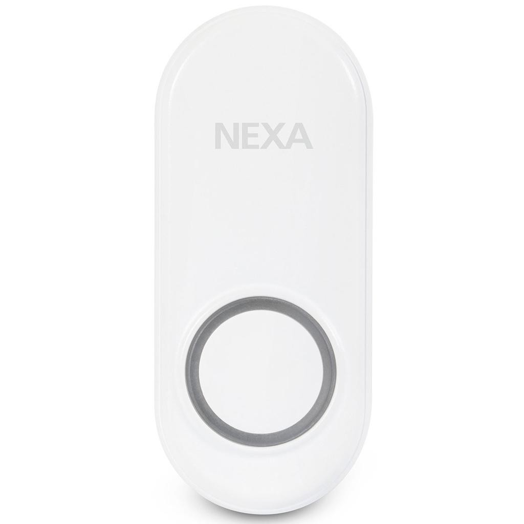 Nexa - Trådlös tryckknapp till dörrklocka MLT-1924 Vit - 18353
