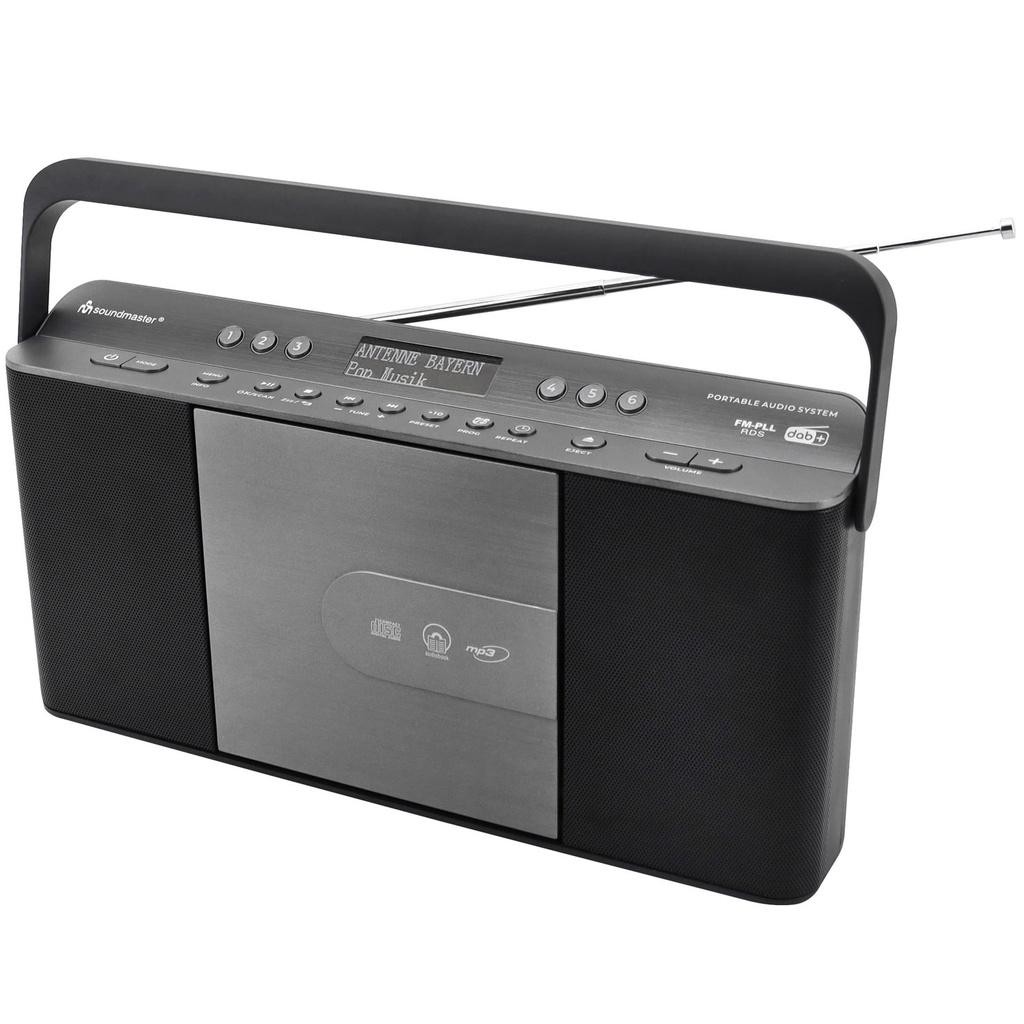 Soundmaster - Boombox CD Radio FM Snabbval RCD1870SW Svart/Silvergrå - A14657