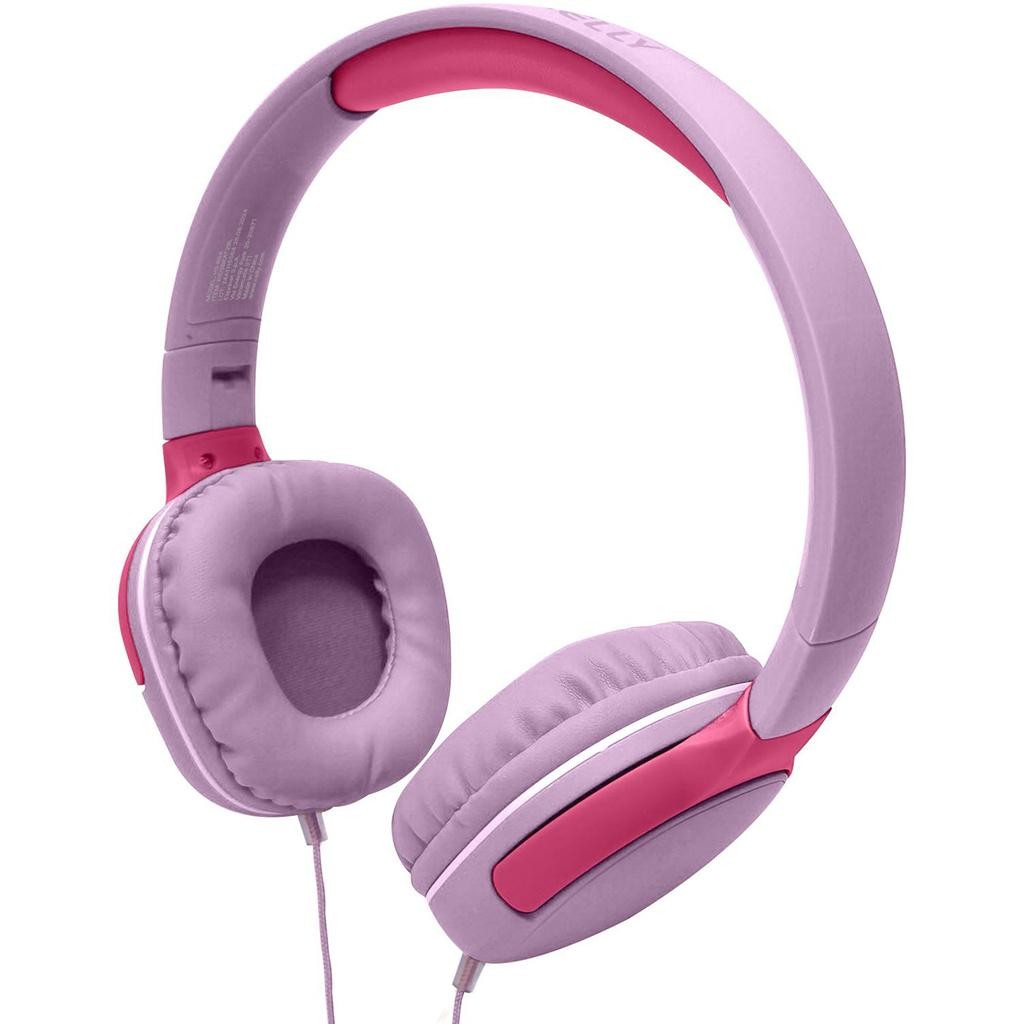 Celly - Hörlurar Barn Volymbegränsning Kabel 3,5 mm KidsBeat Rosa - A14040