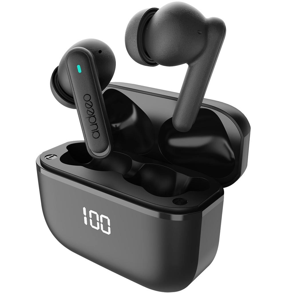 Audeeo - Hörlurar In-Ear ANC ENC LED Aeropods Svart - A14565