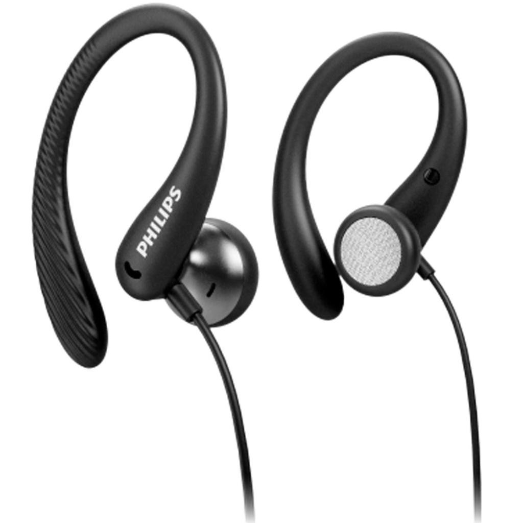 Philips - Hörlurar In-Ear Sport IPX2 Kabel Svart - A14982