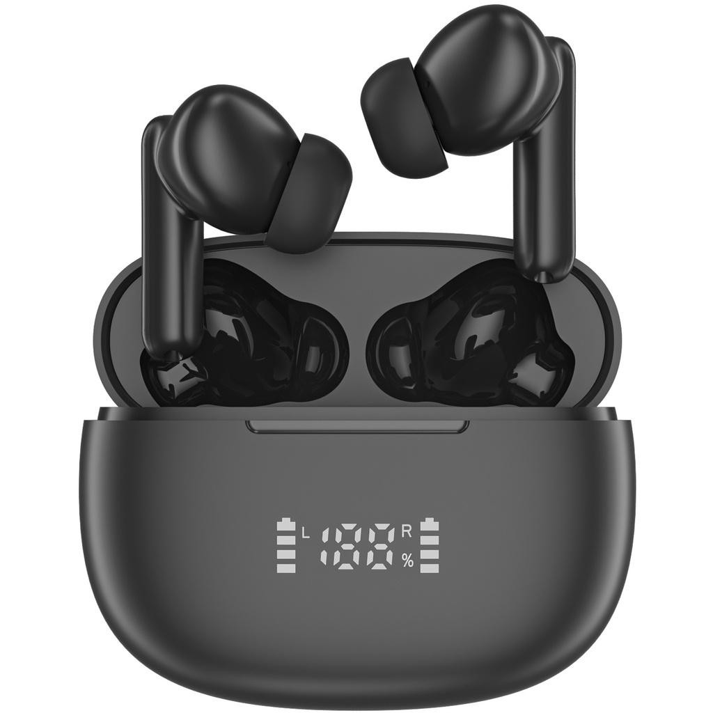 Audeeo - Hörlurar In-Ear TWS ENC LED Navigator Svart - A14557