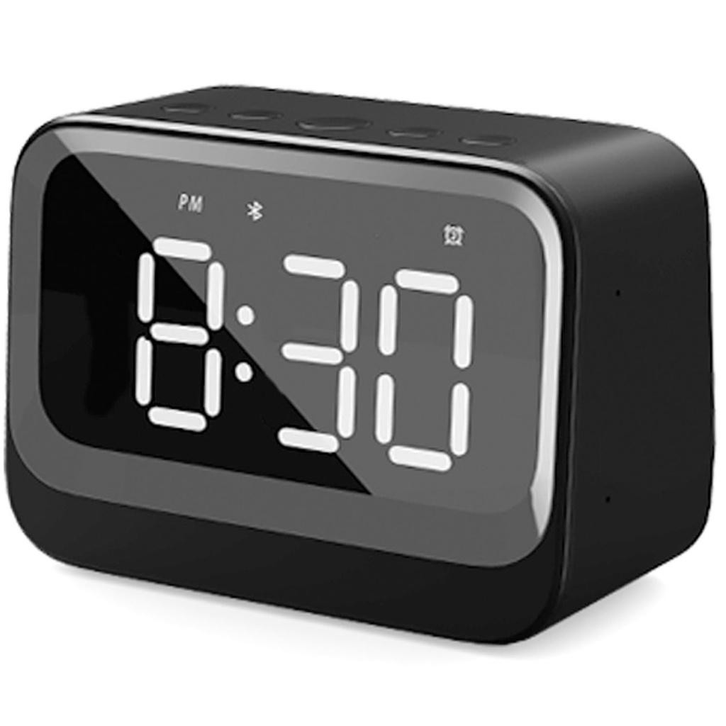 Denver - Klocka Alarm Bluetooth-högtalare Svart - A15397