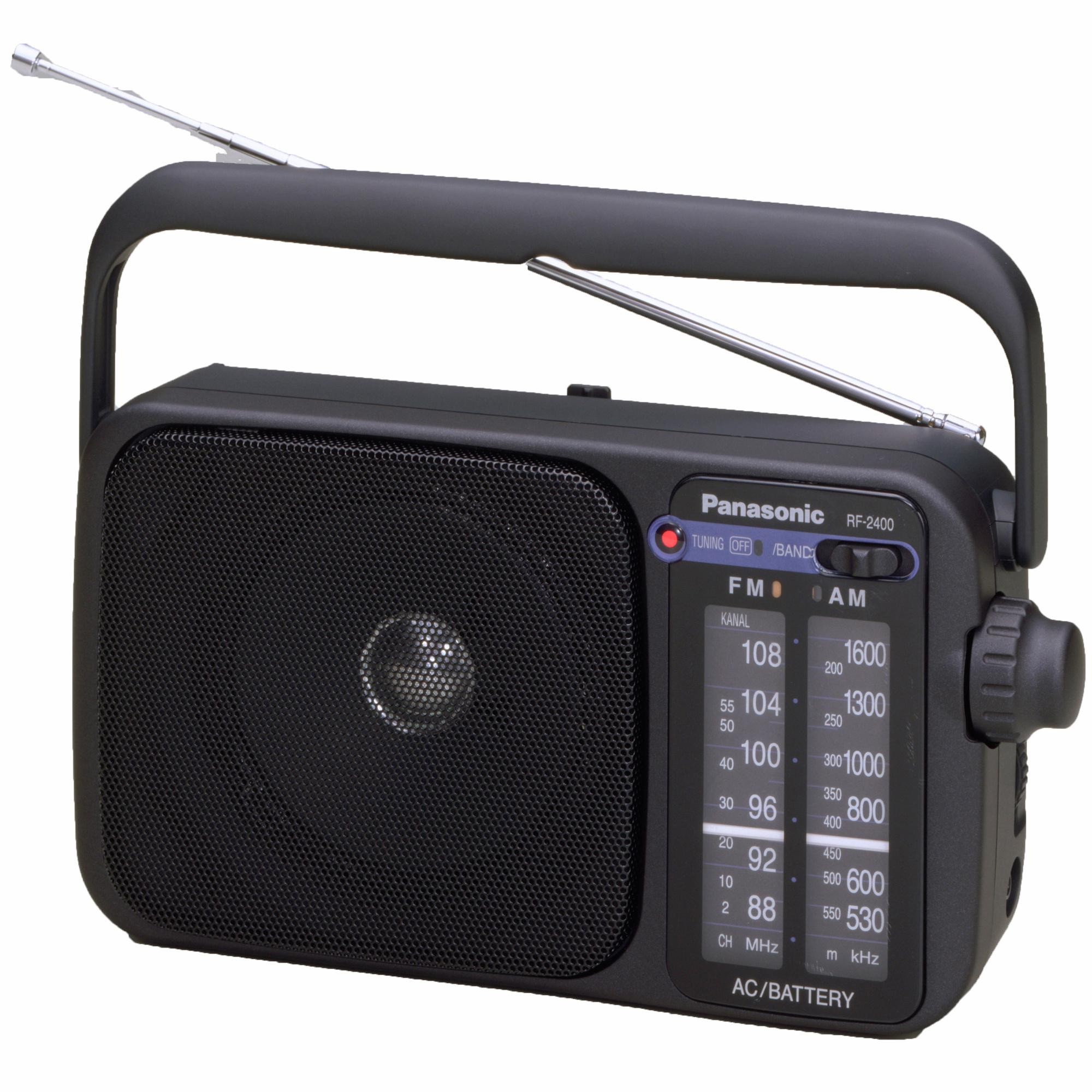 Panasonic - Radio FM AM RF-2400DEG-K Svart - RF-2400DEG-K
