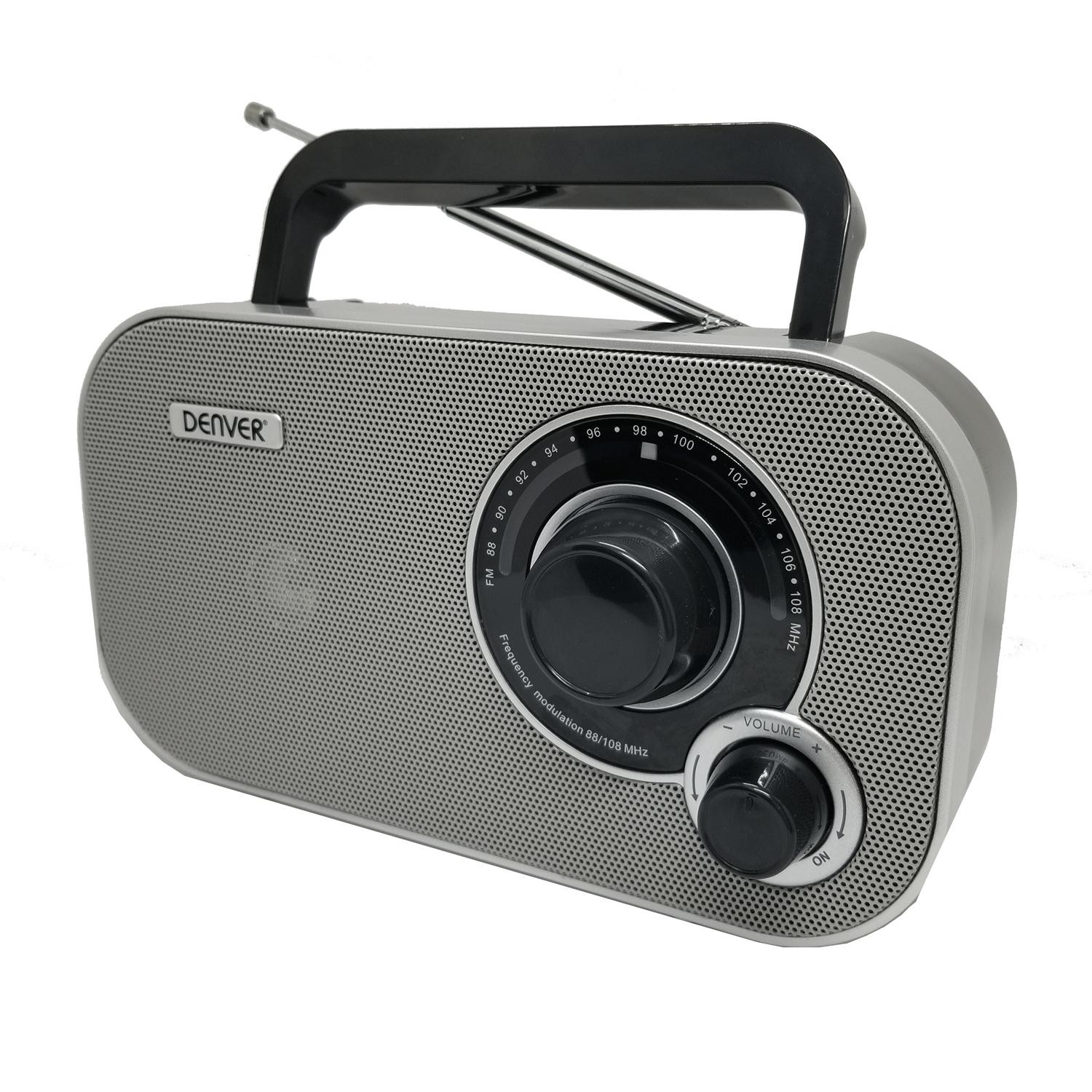 Denver - Radio FM Analog inställning TR-51GR Grå - TR-51GREY