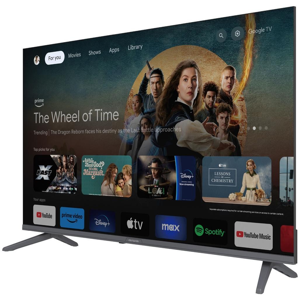 AIWA - TV 40" 2K LED Google TV 40GO50804FHD Svart - A14596