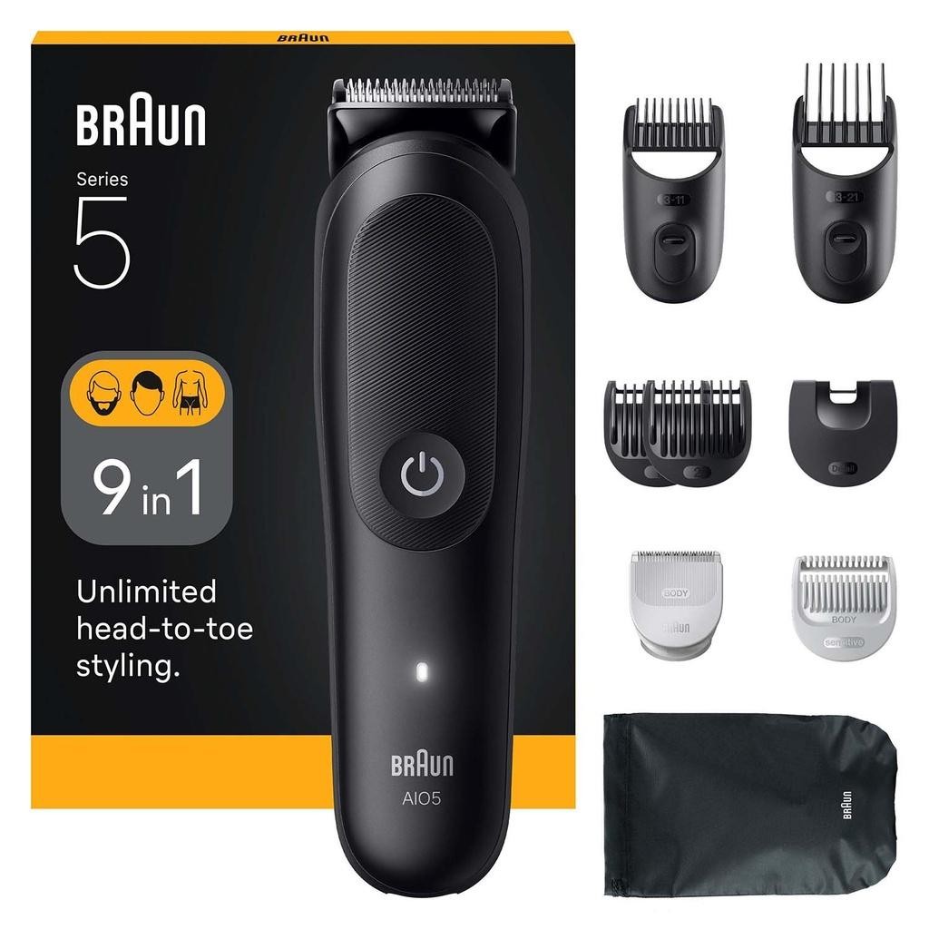 Braun - All-in-One Series 5 9in1 Grooming Kit Styler 5540 Black Matt - A15610