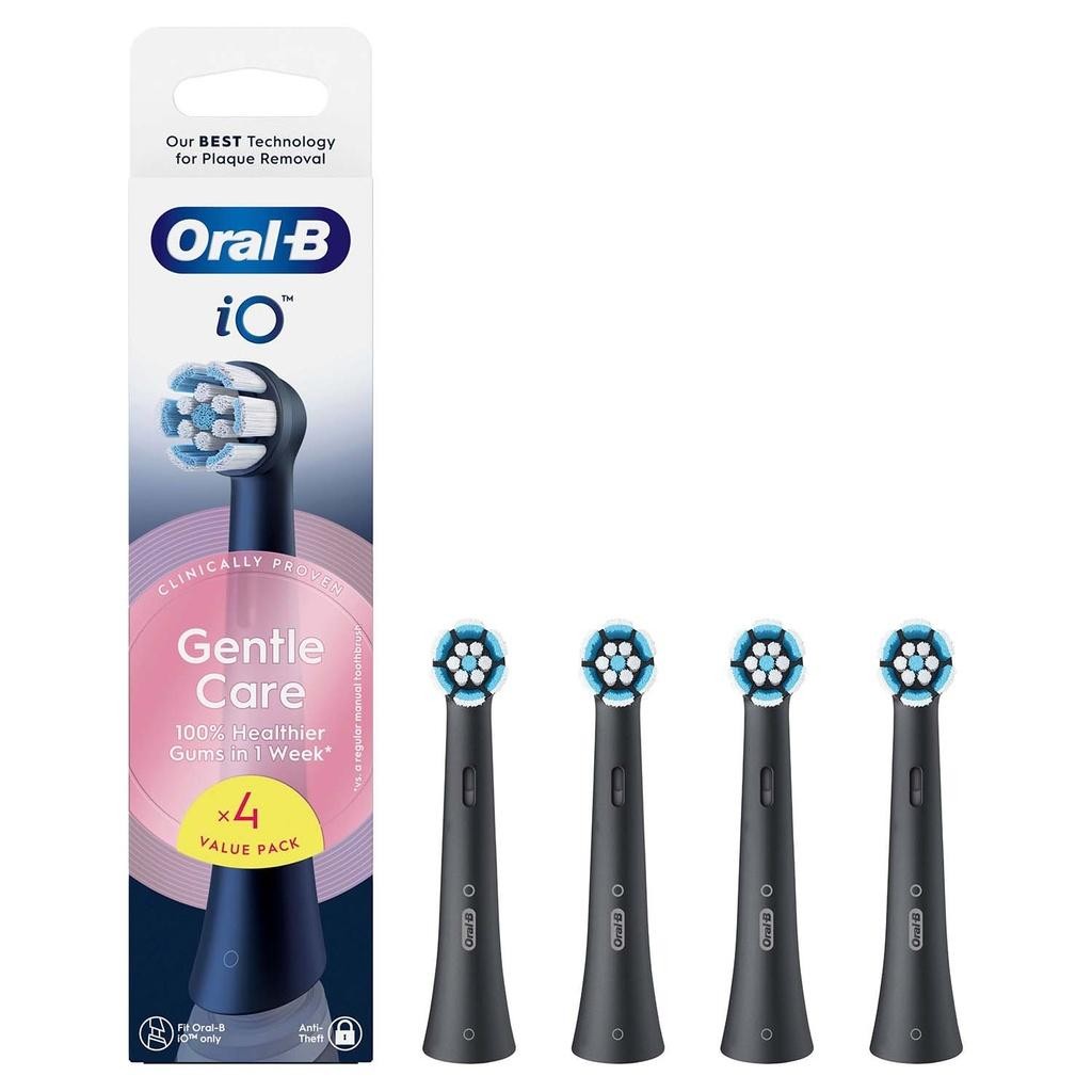 Oral B - Borsthuvud iO Gentle Care Black 4st - A15737