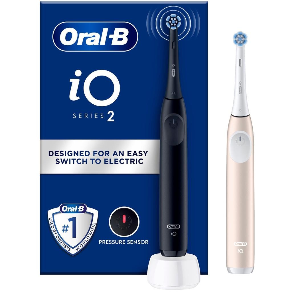 Oral B - Eltandborste iO2 Series Duo Night Black / Calm Pink - A14542