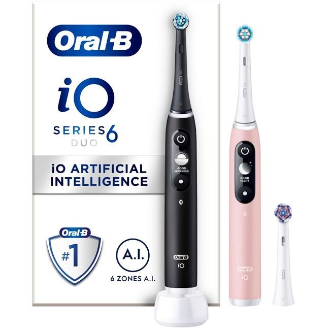 Oral B - Eltandborste iO6 Series M6 Black/Light Rose - 448877