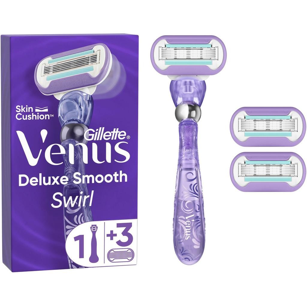 Gillette - Rakhyvel Deluxe Smooth Swirl 3st rakblad - A13280
