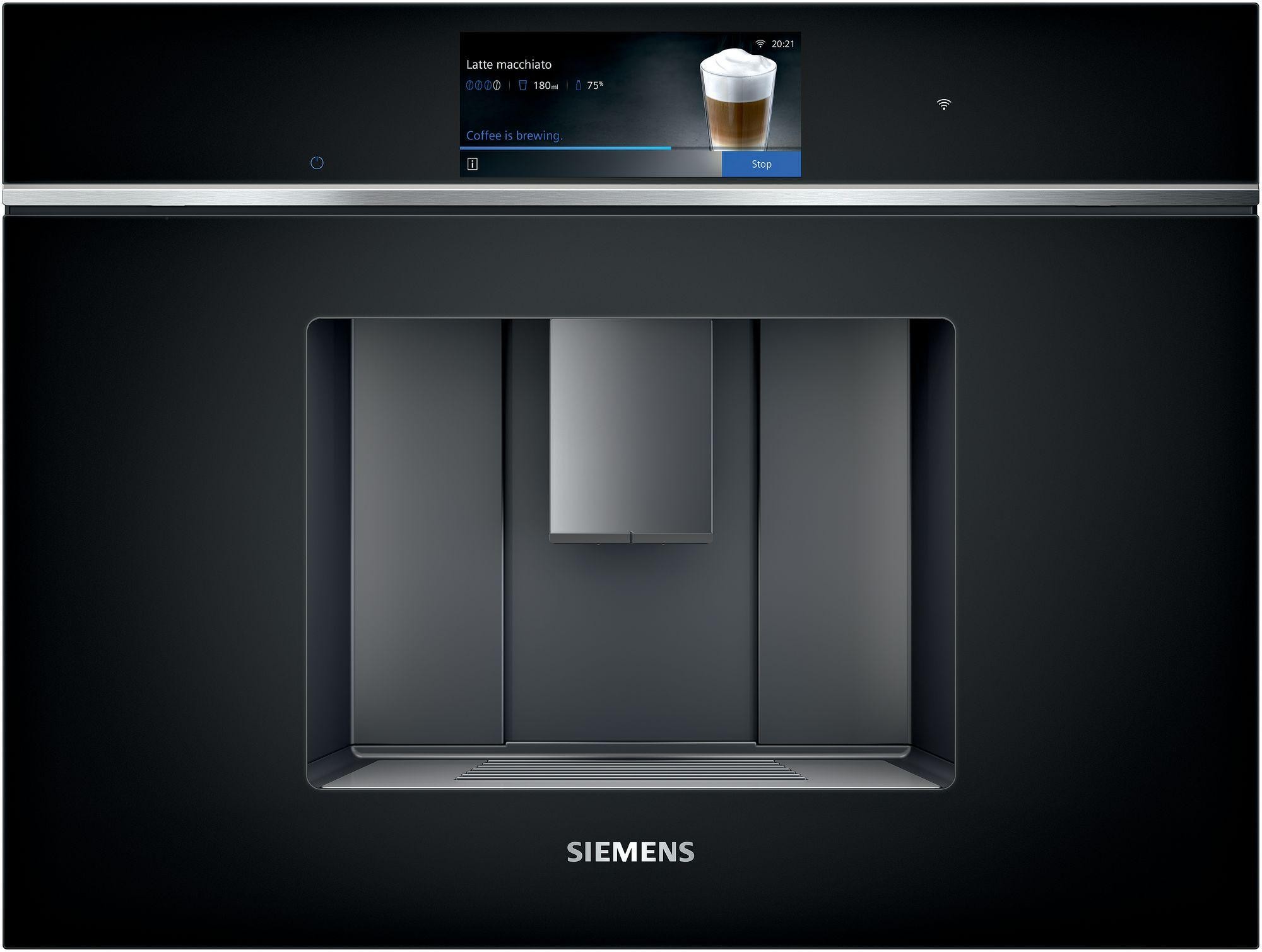 Siemens - CT718L1B0 - iQ700, Helautomatisk inbyggnadskaffemaskin, Svart