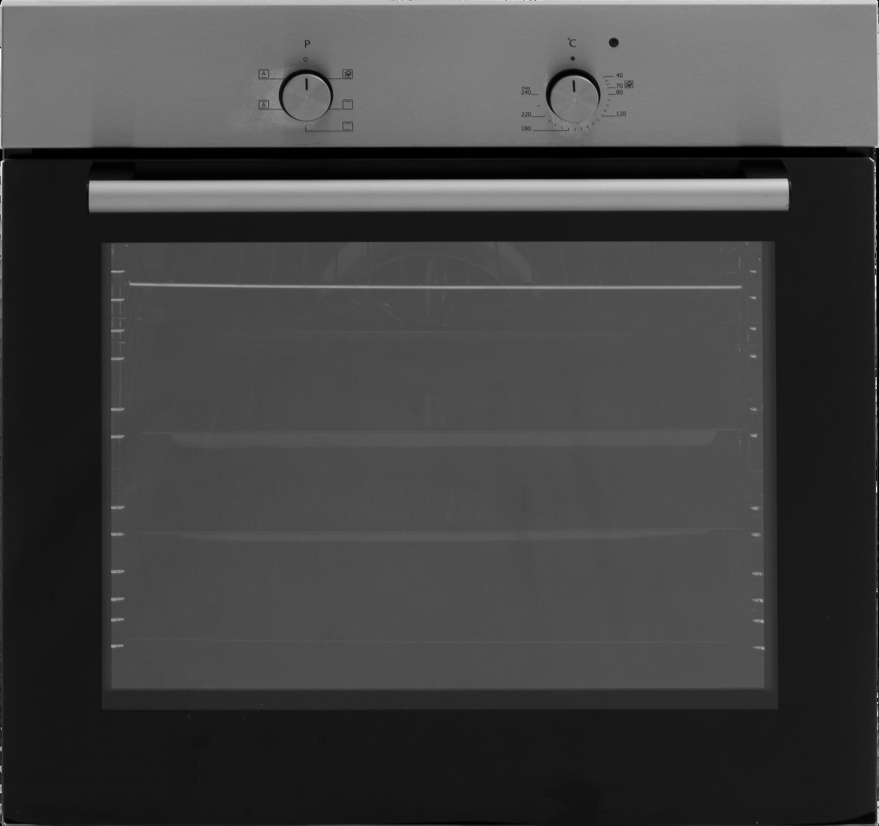 JGN inbygningsugn, 80 liter, stål - BO 6101 RF