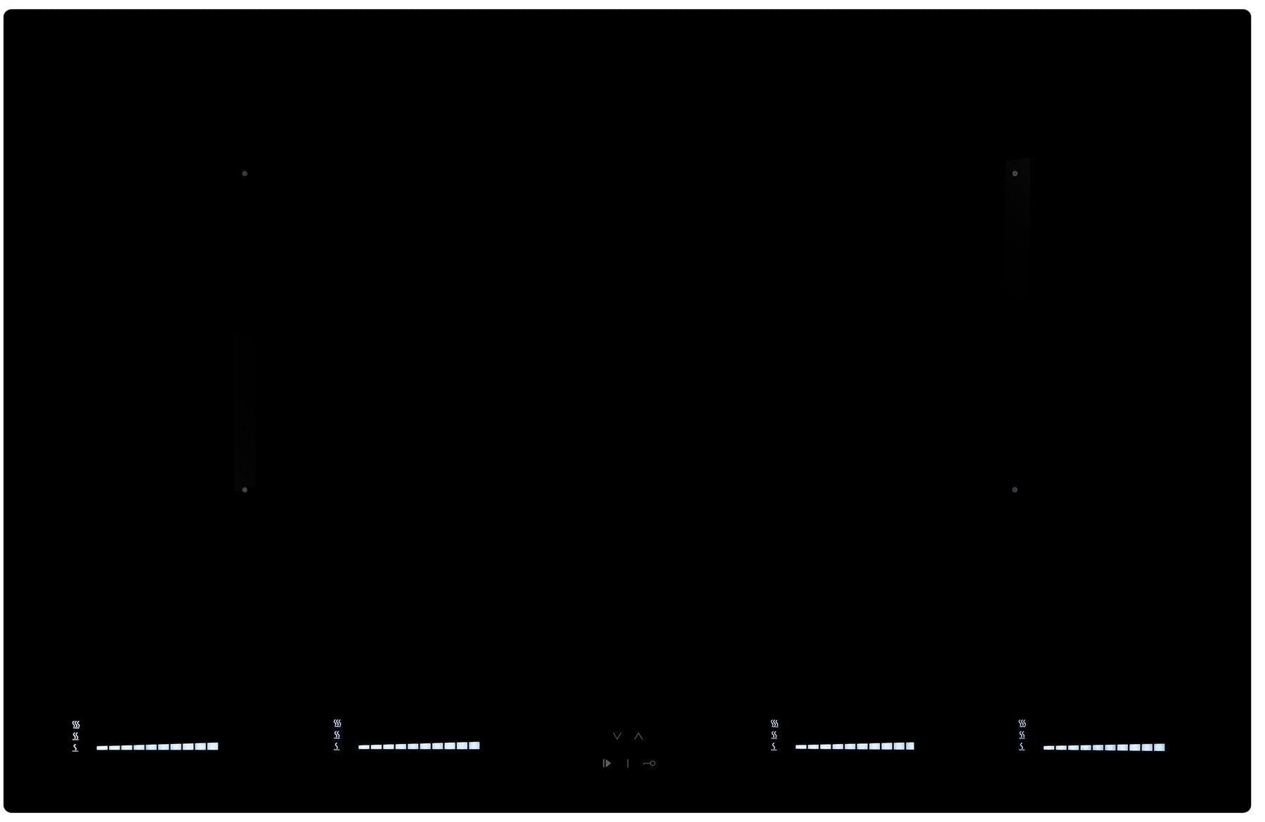 *JGN induktionshäll, 80 cm, 4 zoner - JI 8021 F