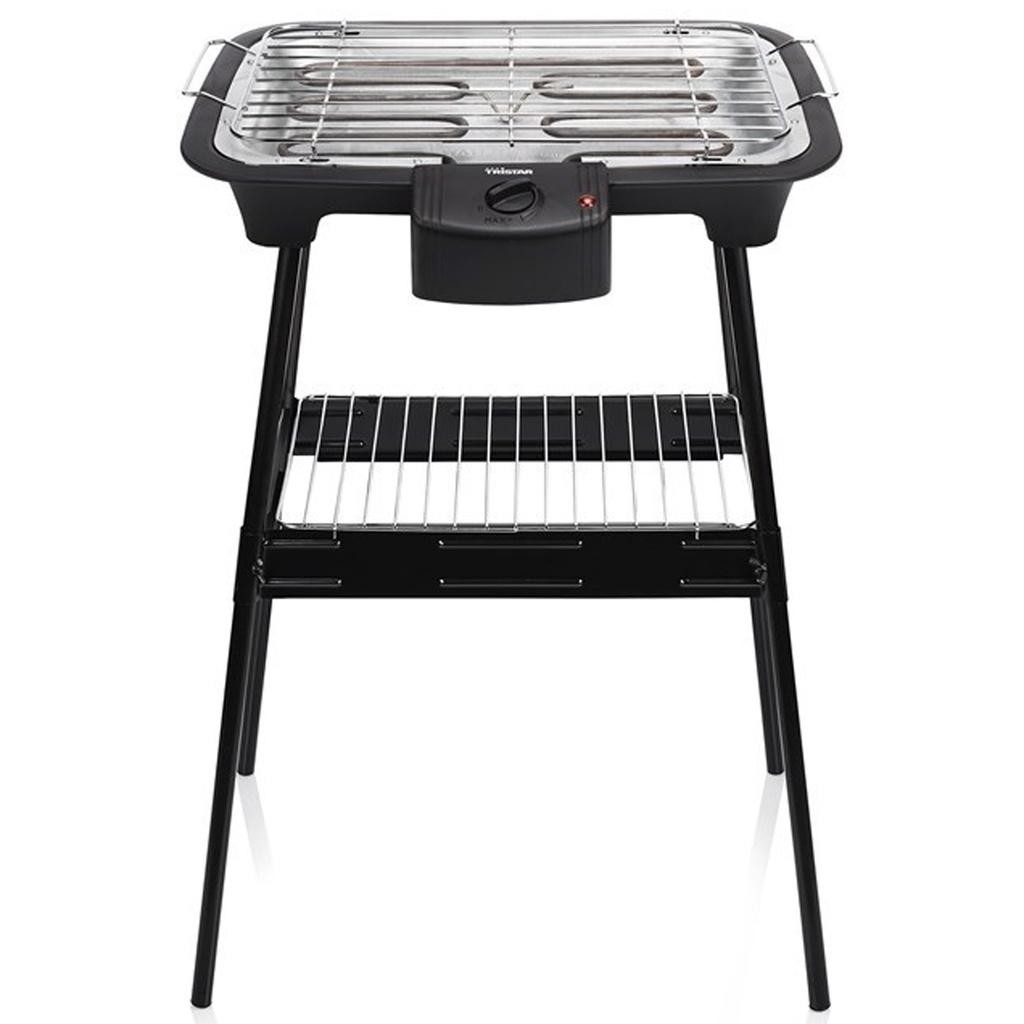 Tristar - El-grill med stativ BQ-2883 inkl hylla 2000W - BQ-2883