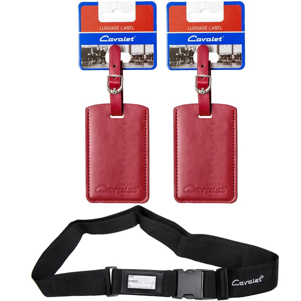 Cavalet - Resekit 10 (Bagagerem, 2st Bagagetag Röd) - A15109