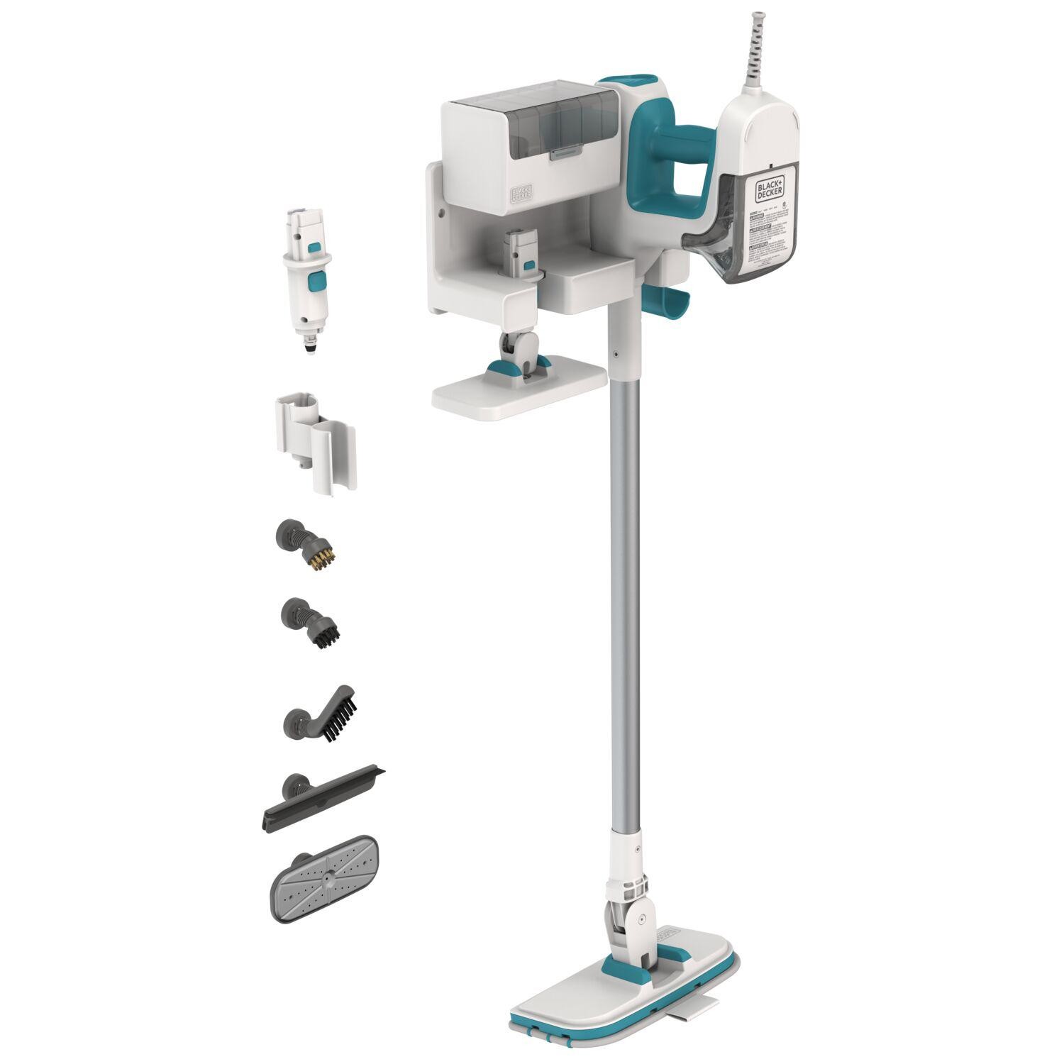 Black & Decker - Ångmopp 1500W Steamsystem 8st Tillbehör - BHSM15FX08-QS