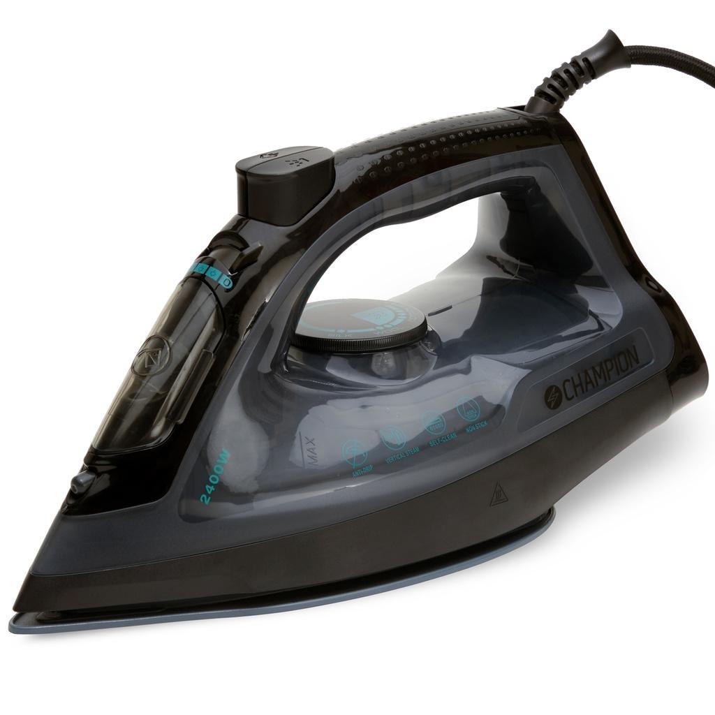 Champion - Ångstrykjärn Ceramic 2400W SJ500 Svart - A11613