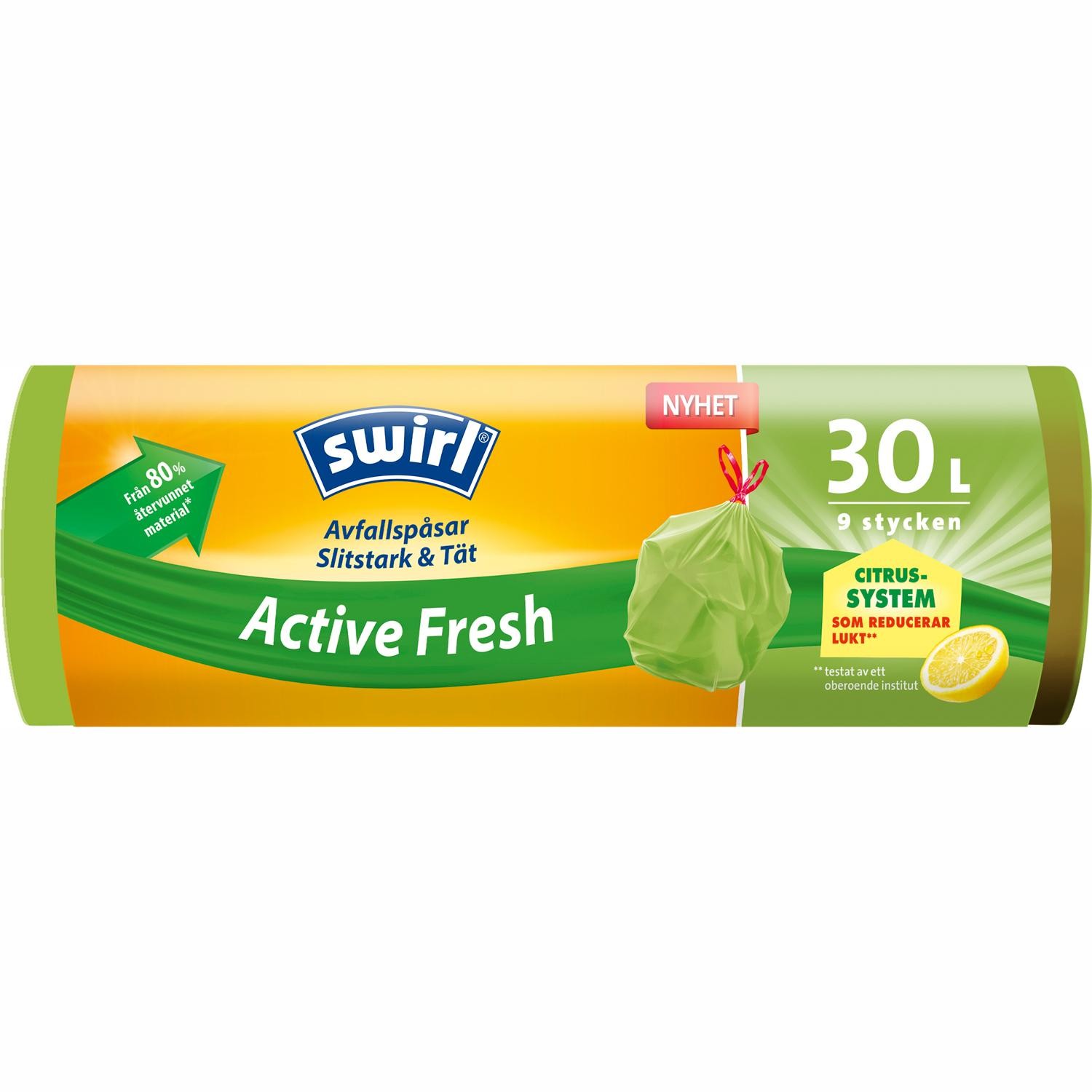 Swirl - Avfallspåse Active Fresh 30l 12st DFP - A13798