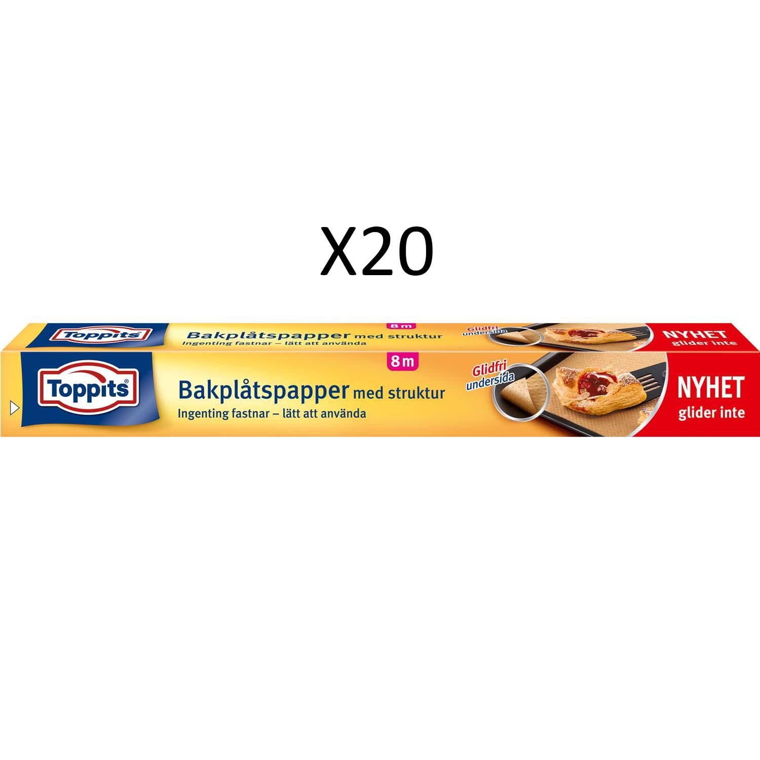 Toppits - Bakplåtspapper Rulle 8M Glidfri (20st DFP) - 091555