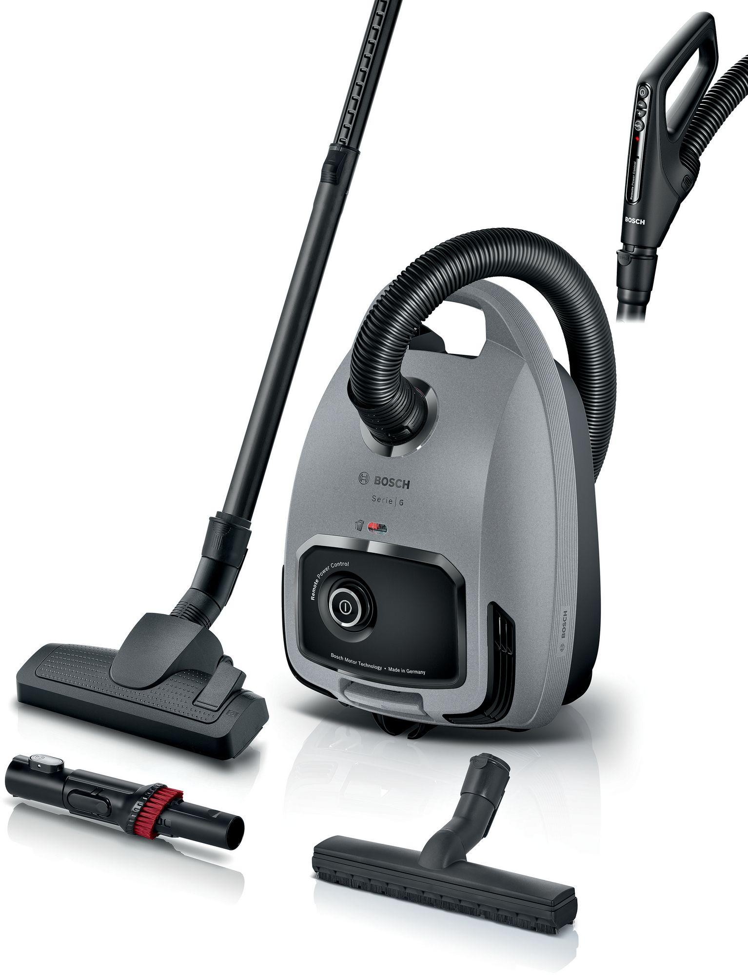 Bosch - BGB6X330 - Serie 6, Dammsugare med påse, Grå