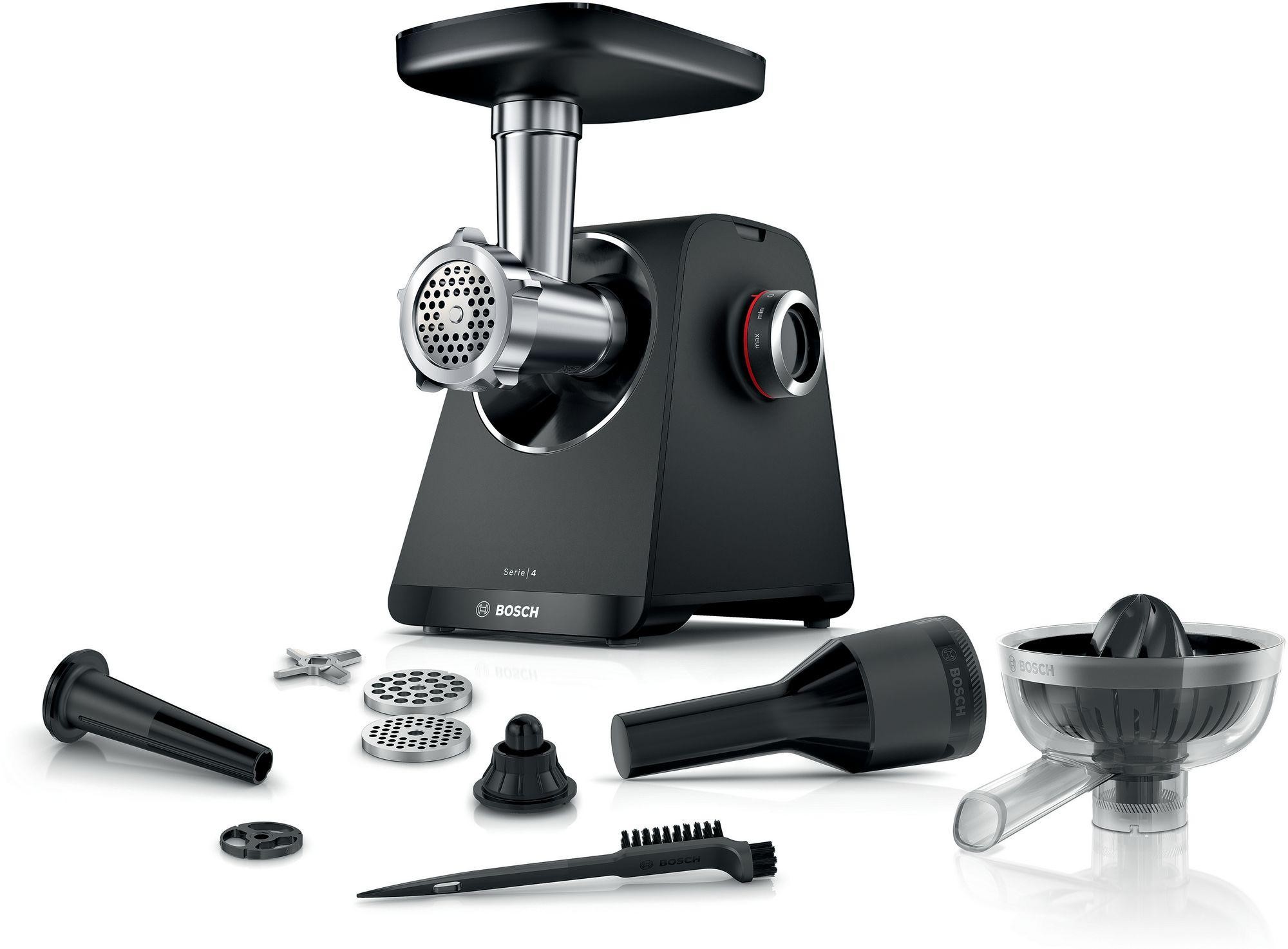 Bosch - MFWS430B - Serie 4, Köttkvarn, MultiPower Series 4, 1900 W, Svart, svart