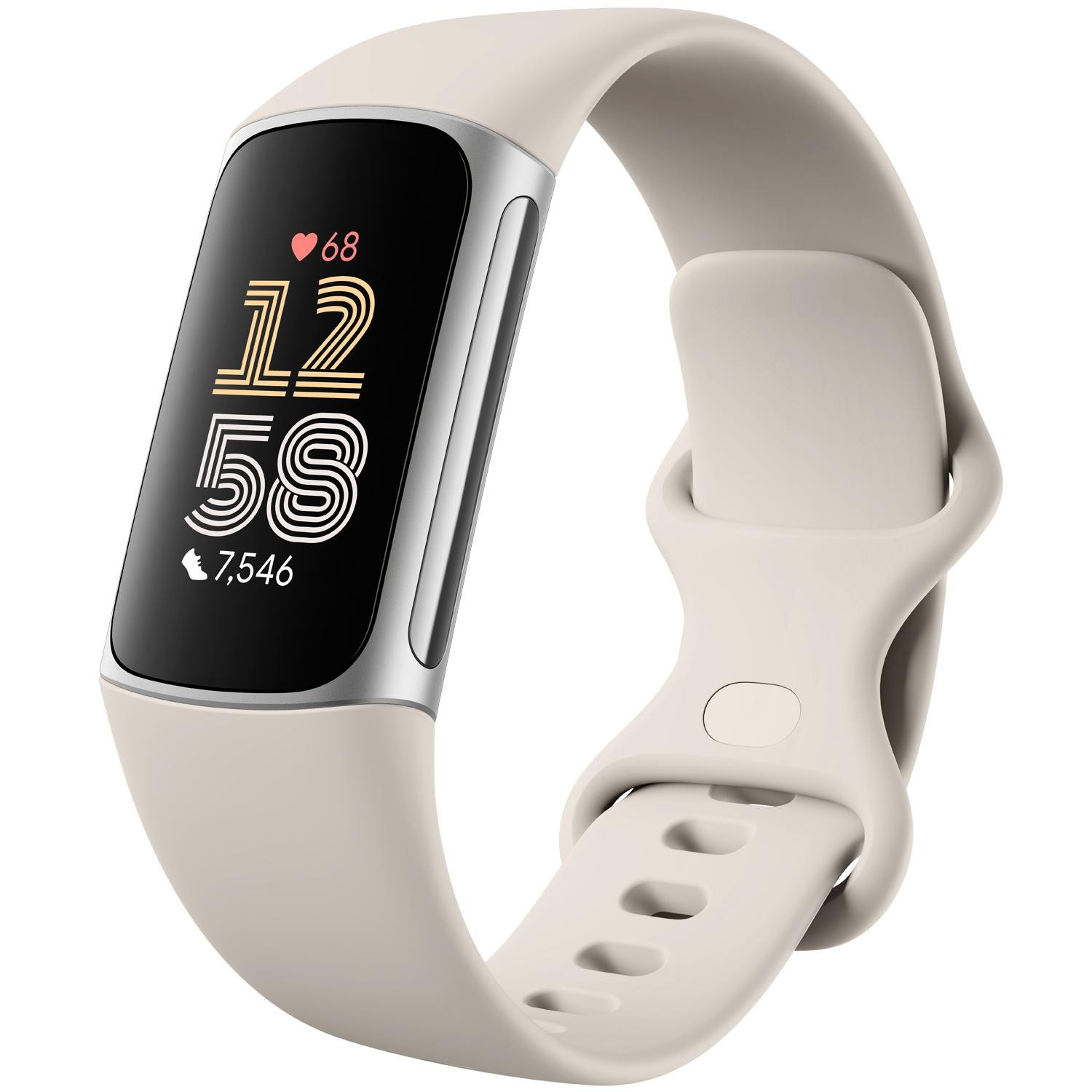 Fitbit - Charge 6 Silver Aluminum Case - A11001