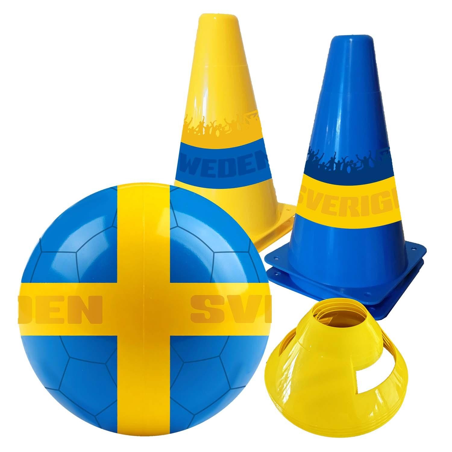 SportMe - Fotbollsset SVERIGE - Boll och Koner - A16037