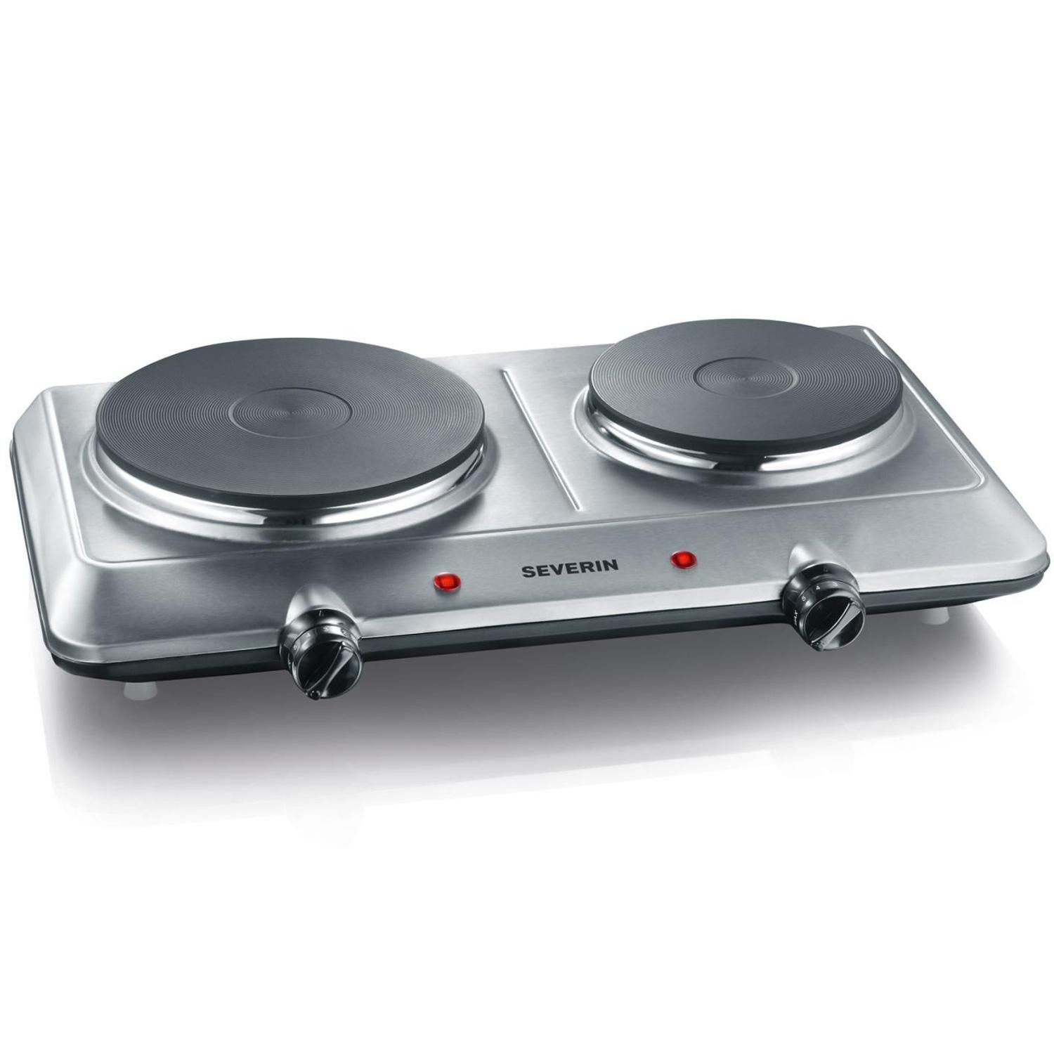 Severin - Kokplatta Dubbel Rostfri 2500W DK1014 - A11256