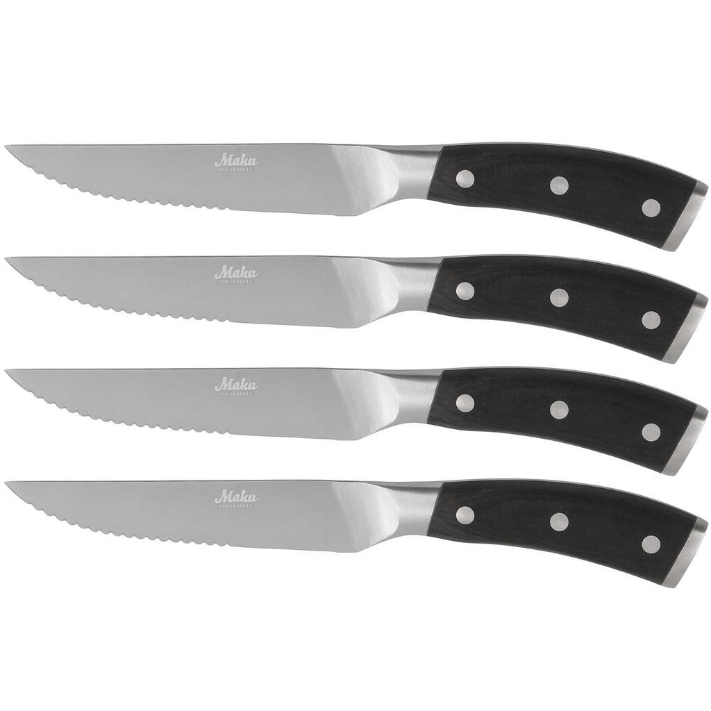 Maku - kött/pizzaknivar Pakka wood 4 st. - A15320