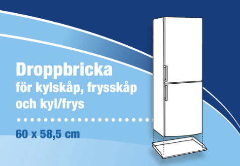 Droppbricka kyl/Frys 60cm