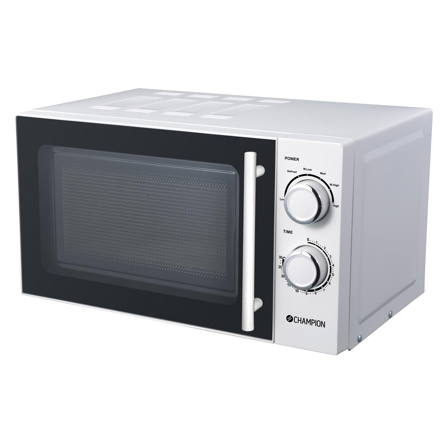 Champion - Mikrovågsugn 20L 700W MW212 Vit - CHMW212