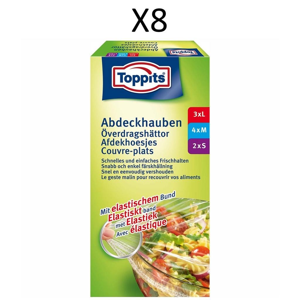 Toppits - Överdragsplasthättor 9st (Obs 8st DFP) - 90274