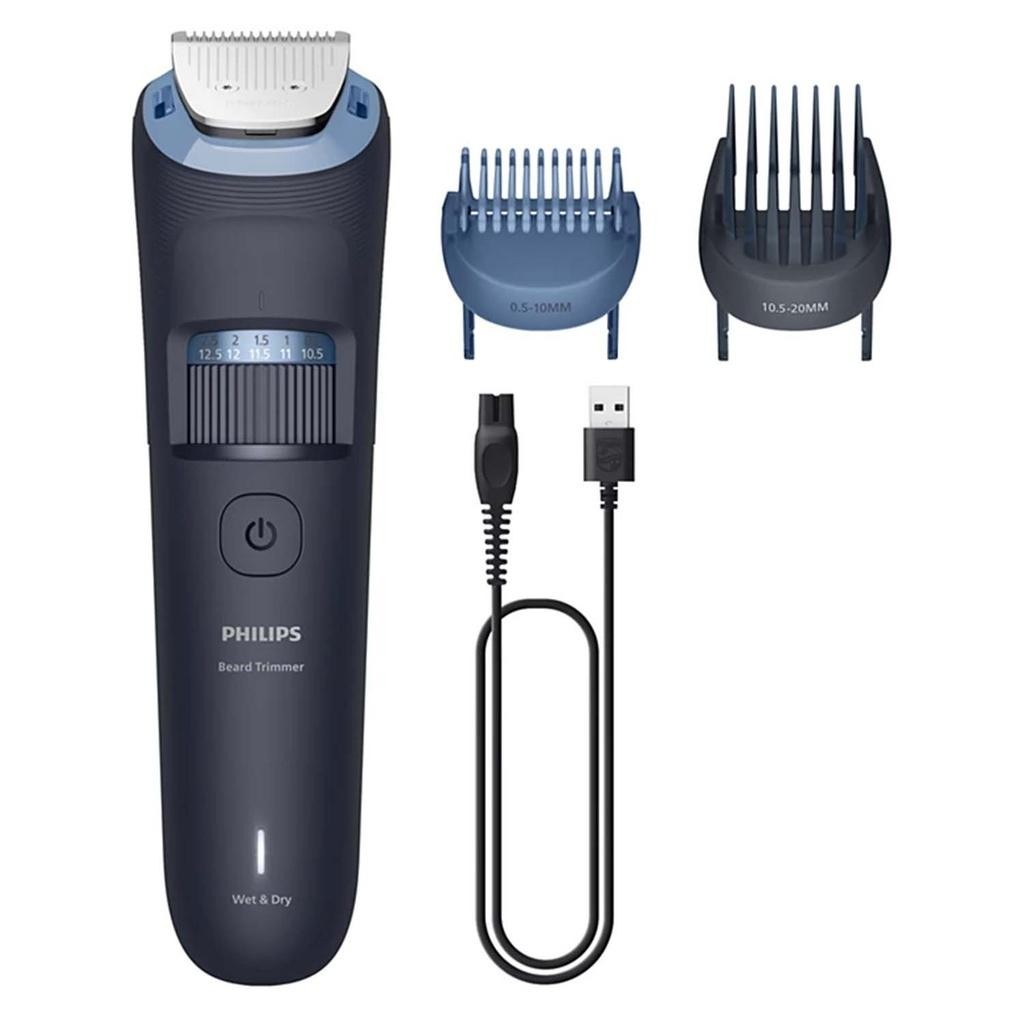 Philips - Skäggtrimmer Precisionssteg om 0,5 mm, Blad helt i metall BT3665/15 - A16119