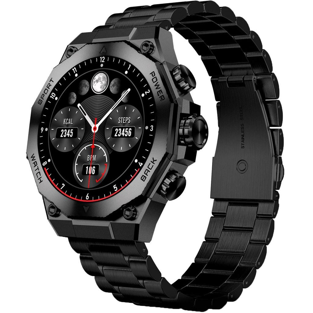 KSIX - Smartklocka Titanium - Svart - A14610