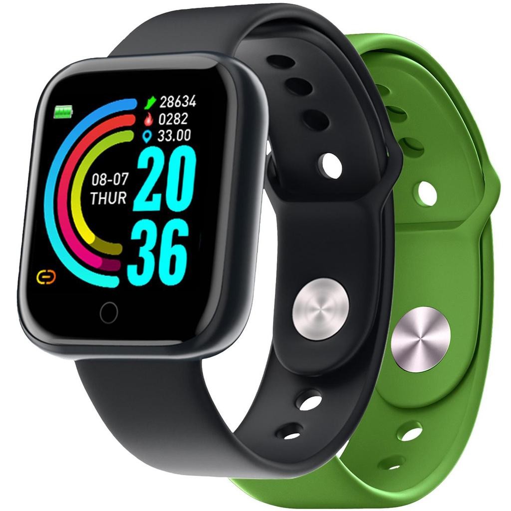 Celly - Trainerbeat Smartwatch med två armband Svart + Grön - A14032